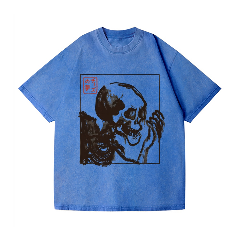 Edo Horror Vintage Wash Japanese Design T-Shirt