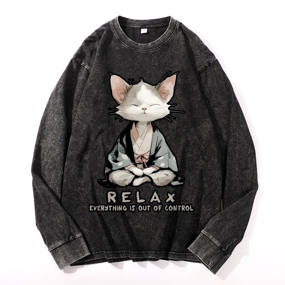 着せ替え服・アウトフィット cat Zen Cat Relaxation，Everything's Out Of Control Vintage Cotton