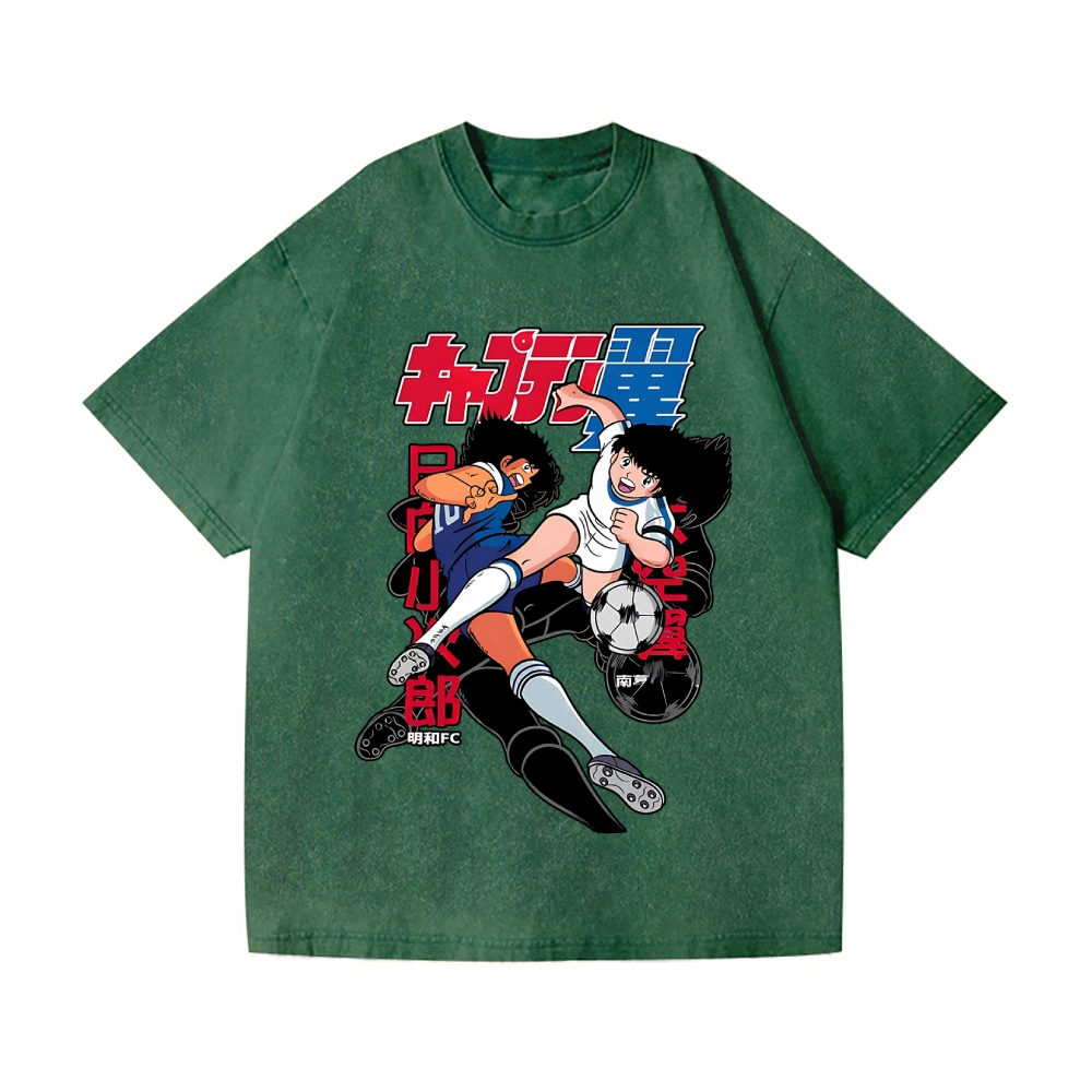 Captain Tsubasa Vintage Wash Japanese Design T-Shirt – Japan-tiger