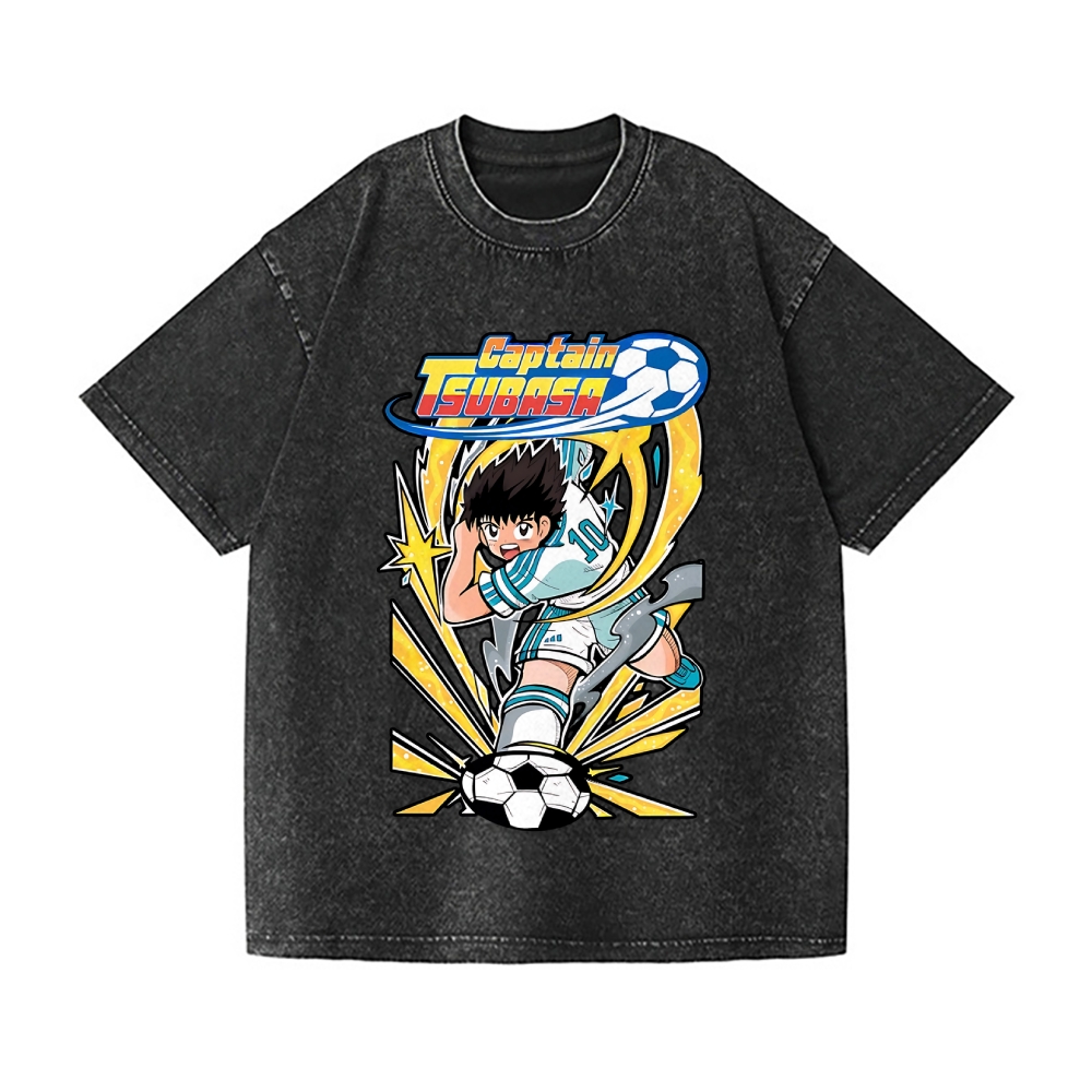 Captain Tsubasa Vintage Wash Japanese Design T-Shirt – Japan-tiger