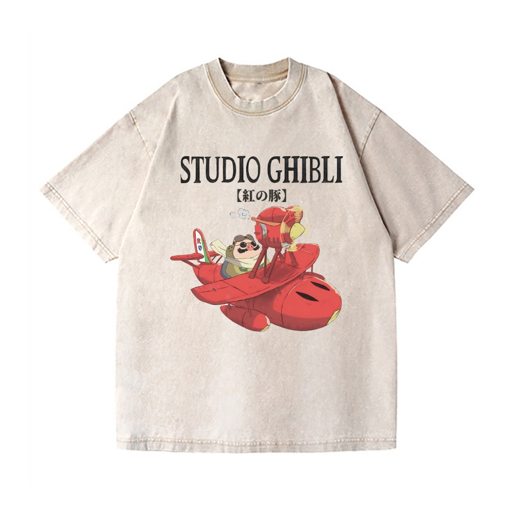 ジブリビンテージ 紅の豚 tシャツ u 1様 未使用 ジブリ 紅の豚 Tシャツ