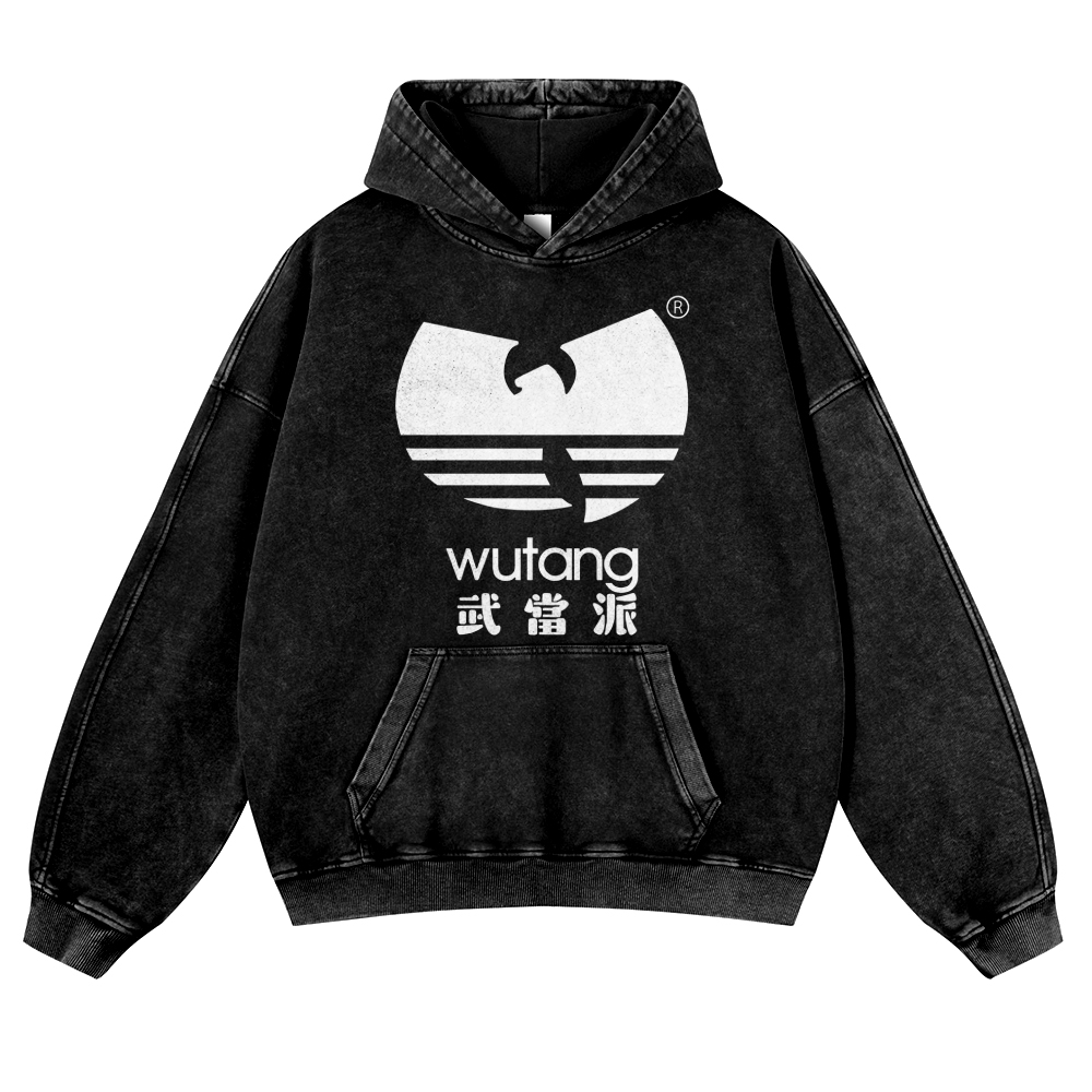 Wu Tang Vintage Washed Thick Cotton Hoodie