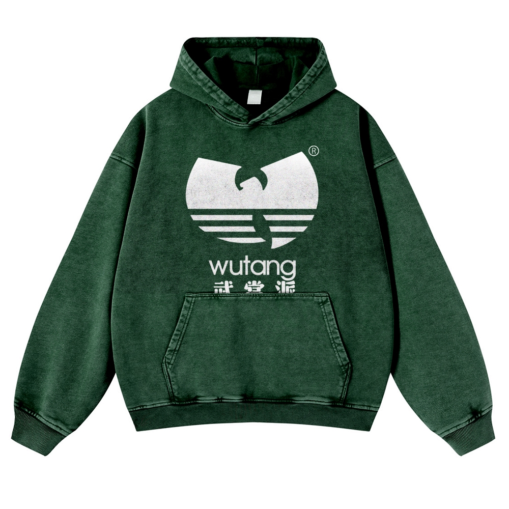 Wu Tang Vintage Washed Thick Cotton Hoodie