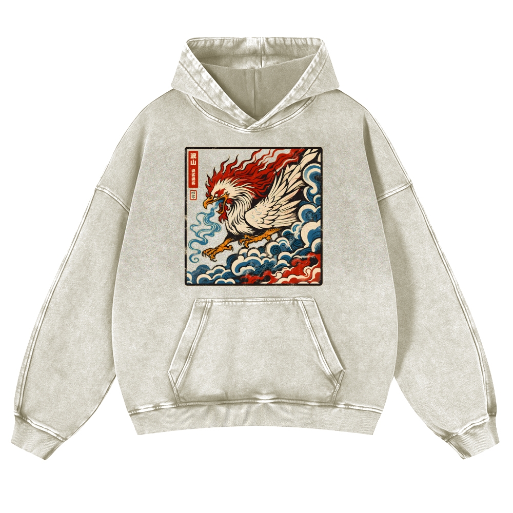 Basan Vintage Washed Thick Cotton Hoodie