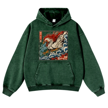 Basan Vintage Washed Thick Cotton Hoodie