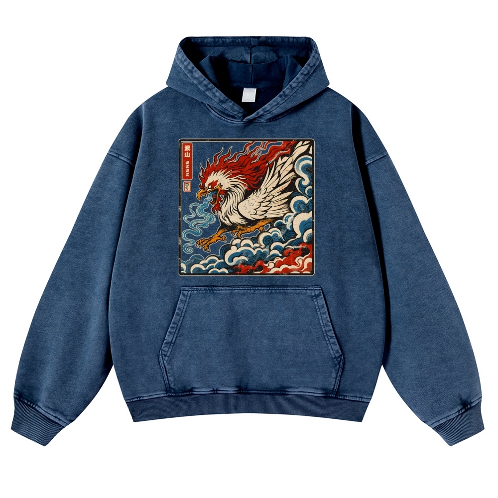 Basan Vintage Washed Thick Cotton Hoodie