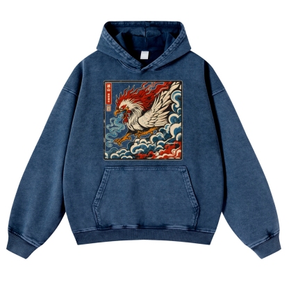 Basan Vintage Washed Thick Cotton Hoodie
