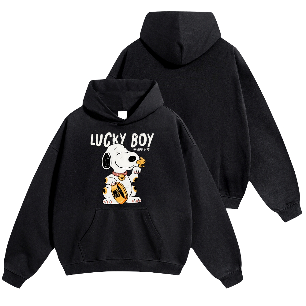 Lucky Peanuts Vintage Cotton Hoodie