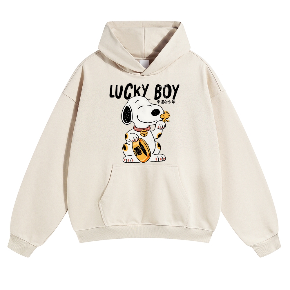 Lucky Peanuts Vintage Cotton Hoodie