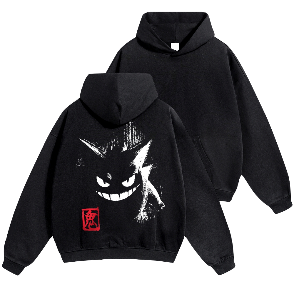 Gengar Vintage Cotton Hoodie