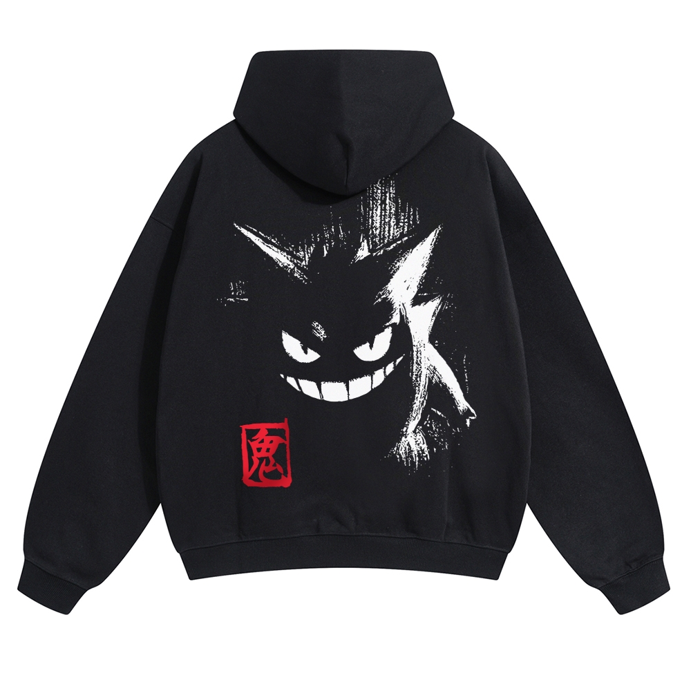Gengar Vintage Cotton Hoodie