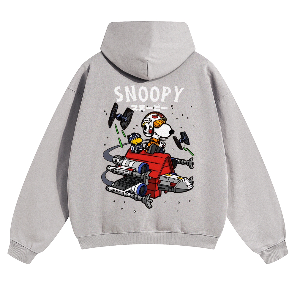 Space Peanuts Vintage Cotton Hoodie