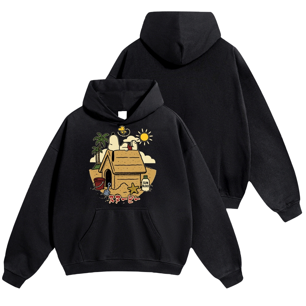 Peanuts Beach Vintage Cotton Hoodie