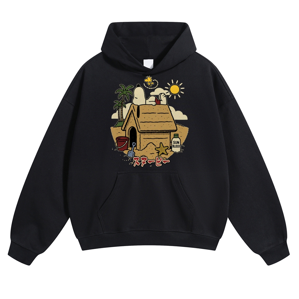 Peanuts Beach Vintage Cotton Hoodie
