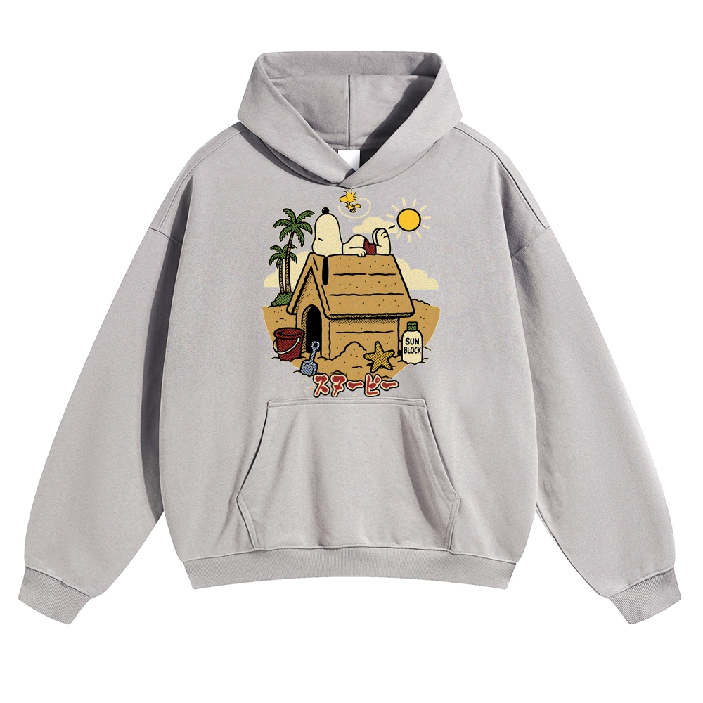 Peanuts Beach Vintage Cotton Hoodie