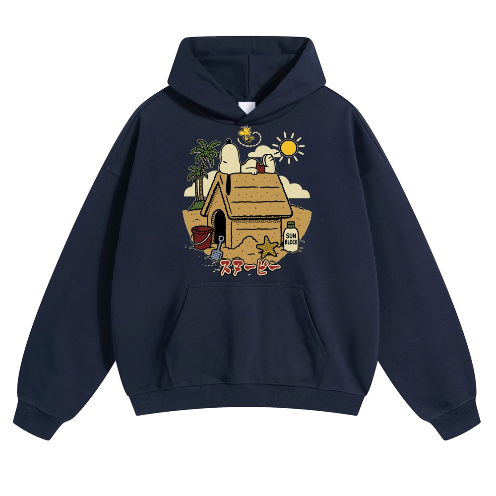 Peanuts Beach Vintage Cotton Hoodie