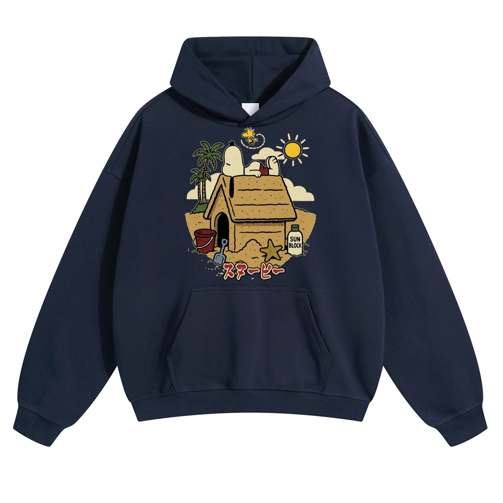 Peanuts Beach Vintage Cotton Hoodie