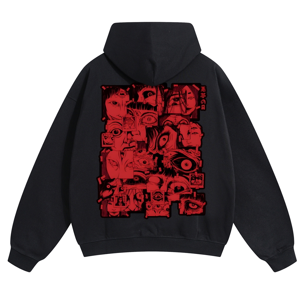 Eyes Vintage Cotton Hoodie