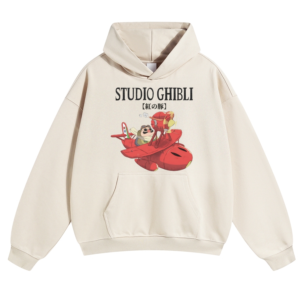 Ghibli Vintage Cotton Hoodie