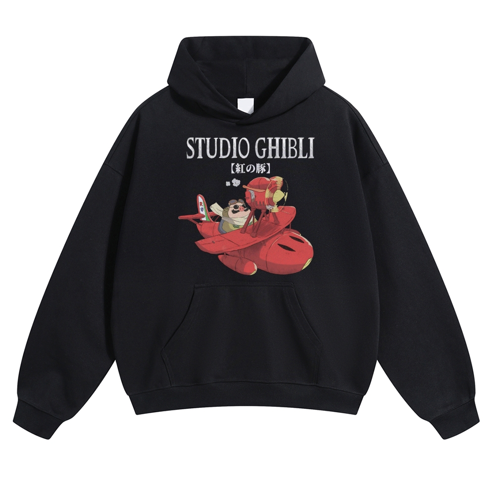 Ghibli Vintage Cotton Hoodie