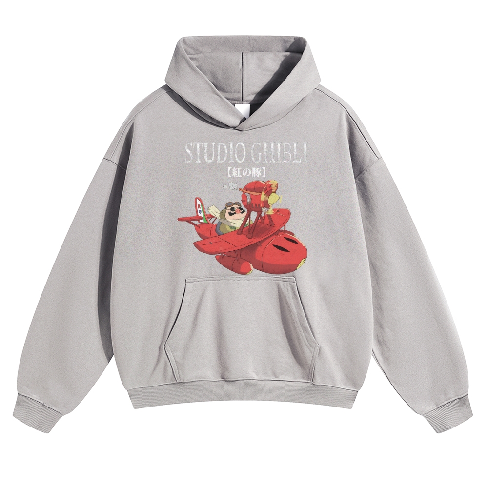 Ghibli Vintage Cotton Hoodie