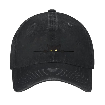 Black Cat Vintage Cotton Cap