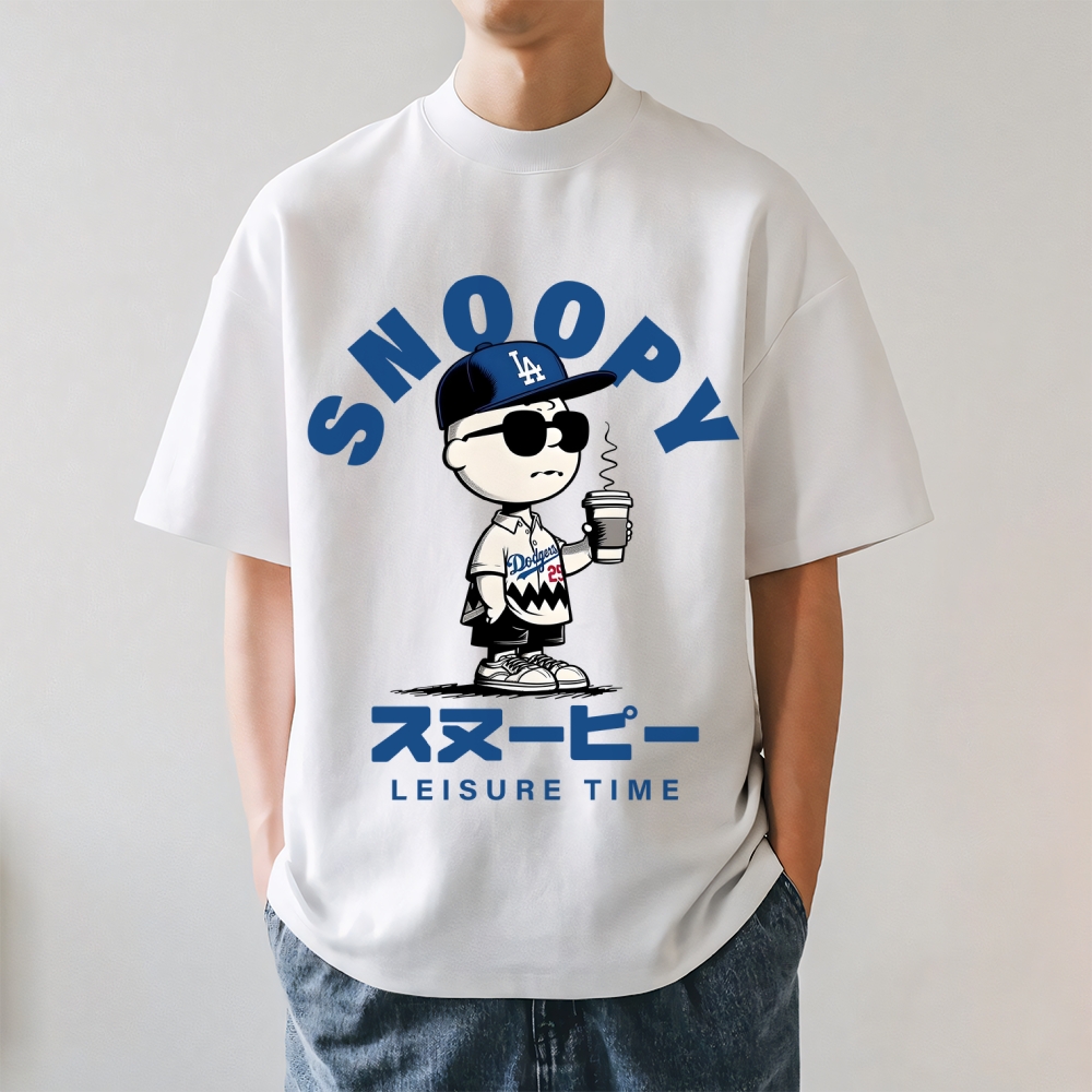 Dodgers Dog Baseball Japanese Style Classic Tee