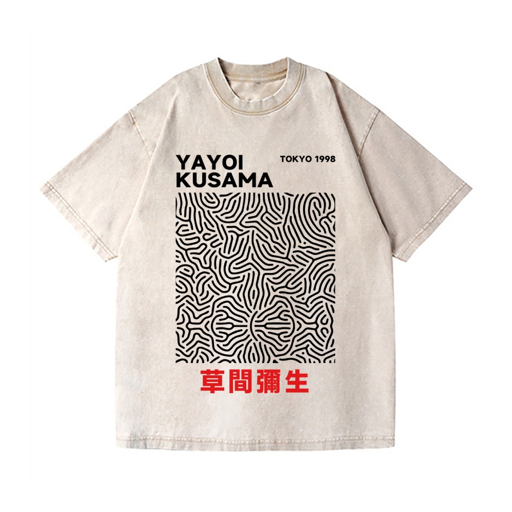  Yayoi Kusama Vintage Wash Japanese Design T-Shirt