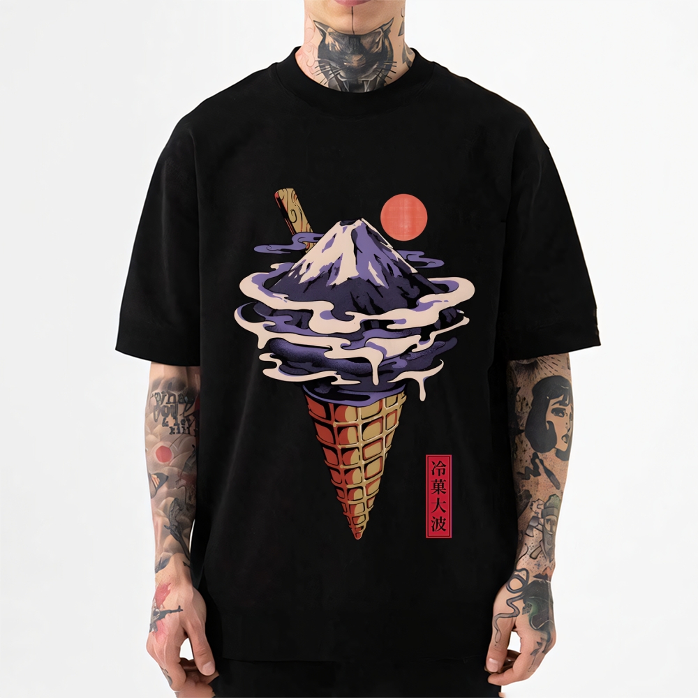 Fuji Mt Ice Cream Japanese Style Classic Tee