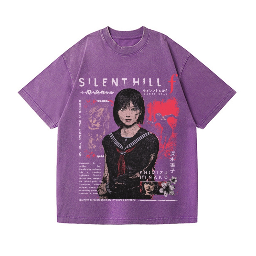 Silent Hill Vintage Wash Japanese Design T-Shirt