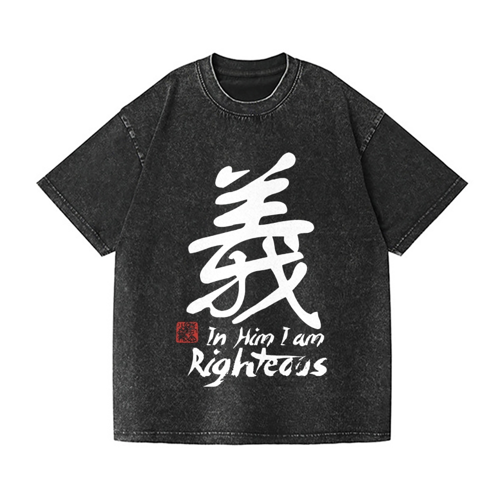 Righteous Vintage Wash Japanese Design T-Shirt
