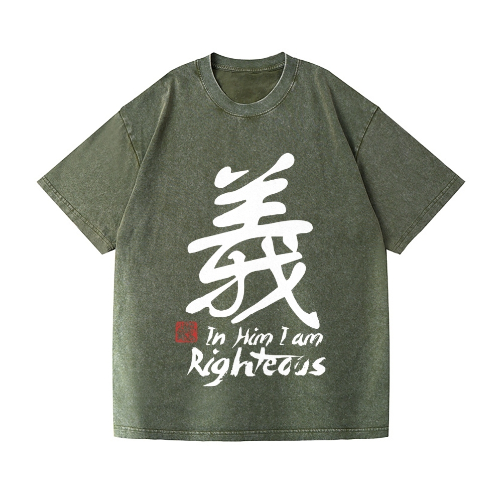 Righteous Vintage Wash Japanese Design T-Shirt