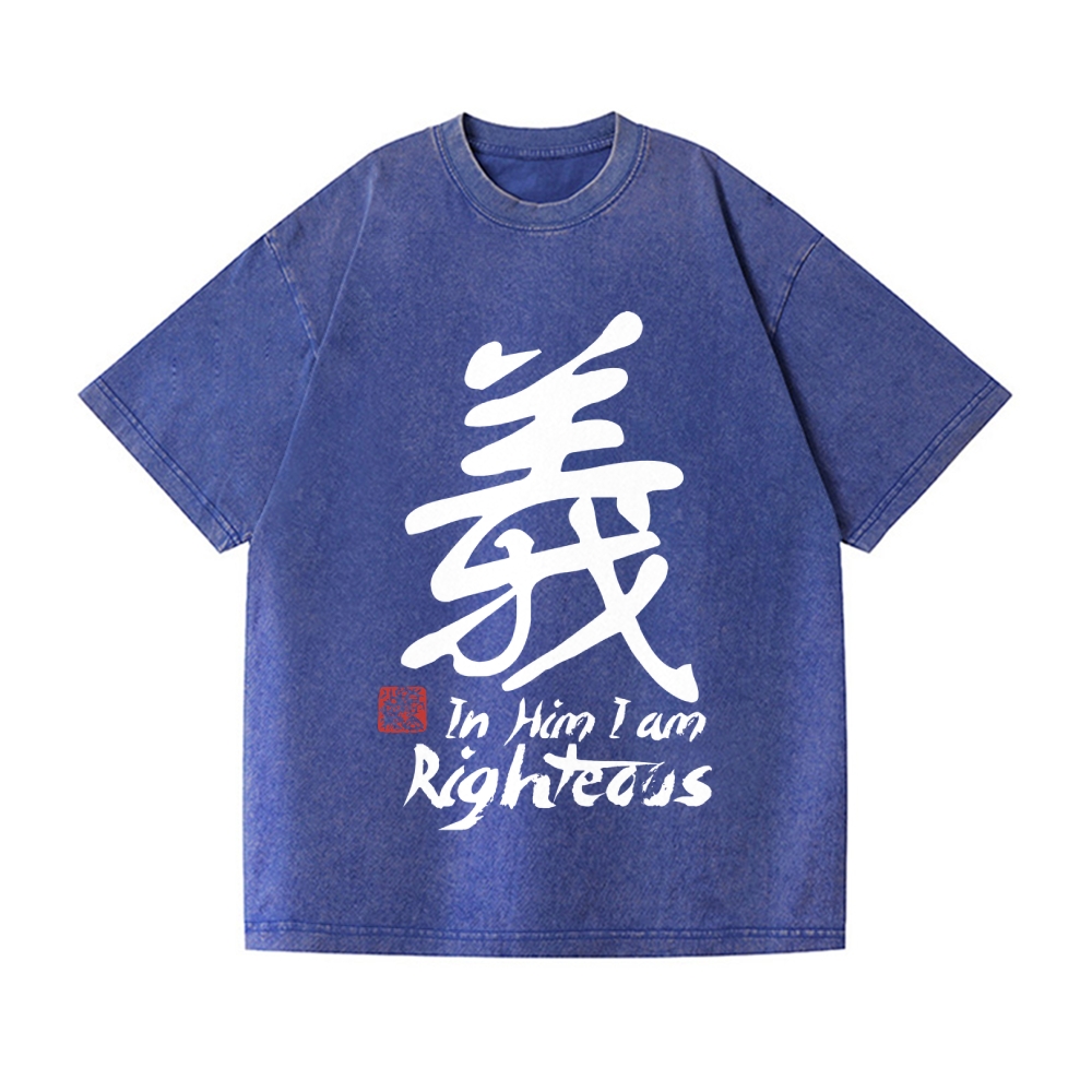 Righteous Vintage Wash Japanese Design T-Shirt