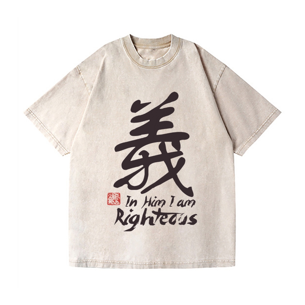 Righteous Vintage Wash Japanese Design T-Shirt