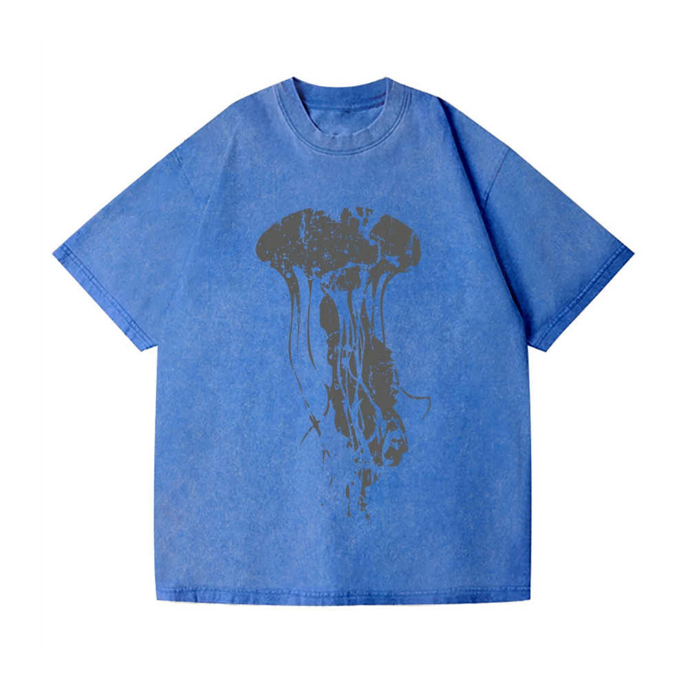 Jellyfish Vintage Wash Japanese Design T-Shirt
