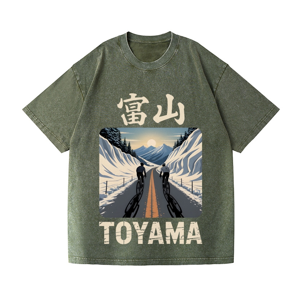 Toyama Vintage Wash Japanese Design T-Shirt