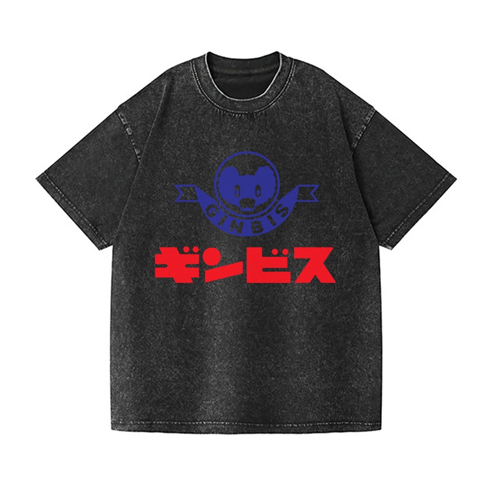 Ginbis Bear Vintage Wash Japanese Design T-Shirt