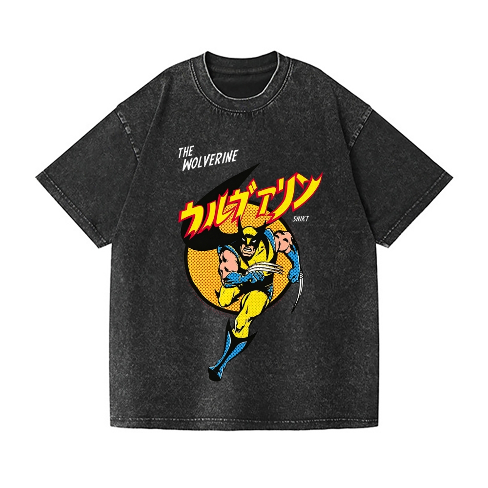 The Wolverine Vintage Wash Japanese Design T-Shirt