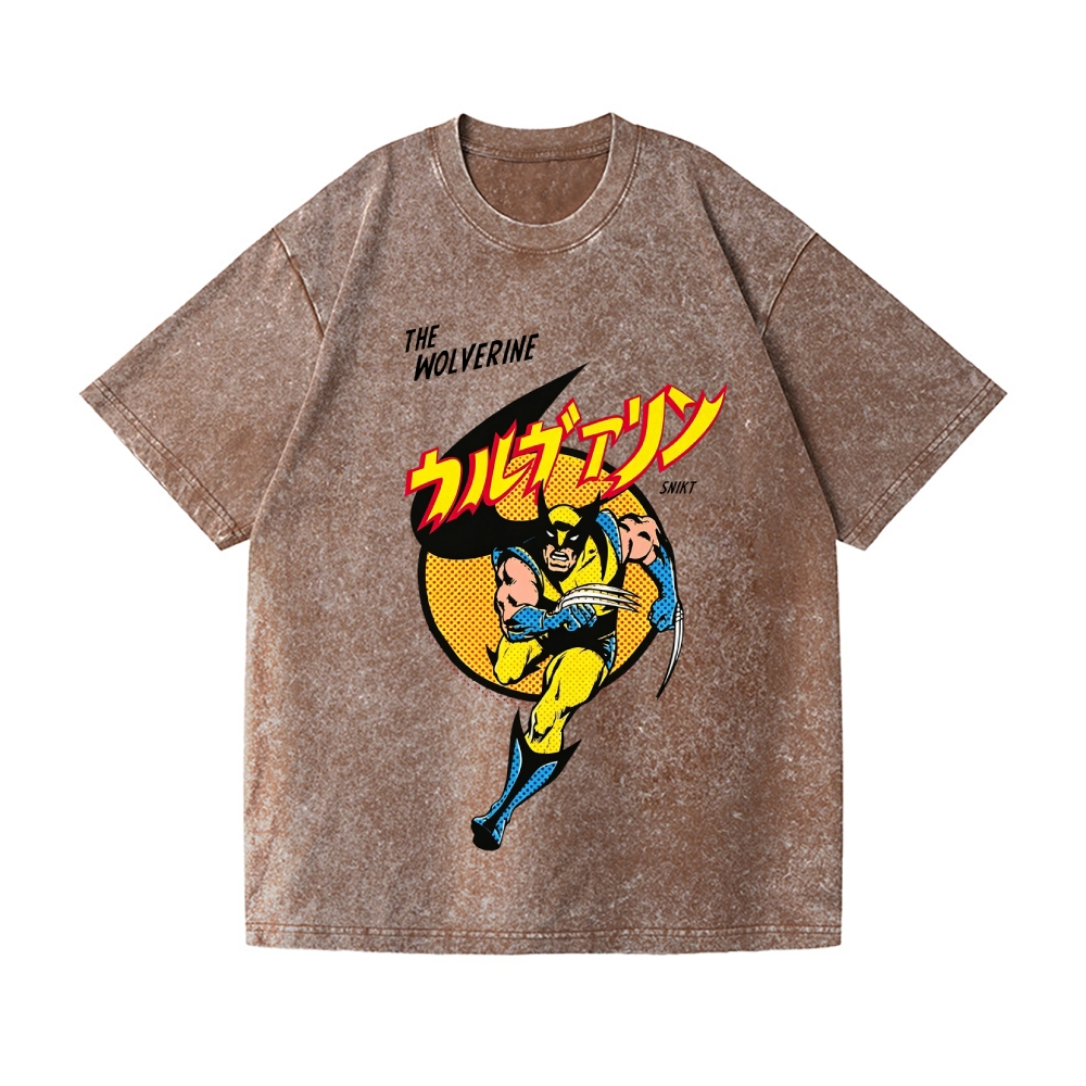 The Wolverine Vintage Wash Japanese Design T-Shirt