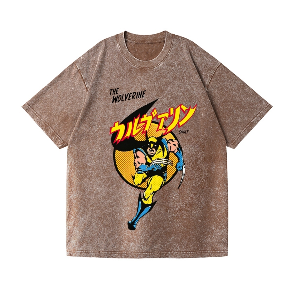 The Wolverine Vintage Wash Japanese Design T-Shirt