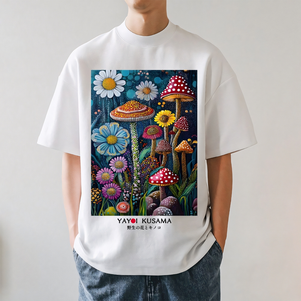 Yayoi Kusama Mushroom Japanese Style Classic Tee