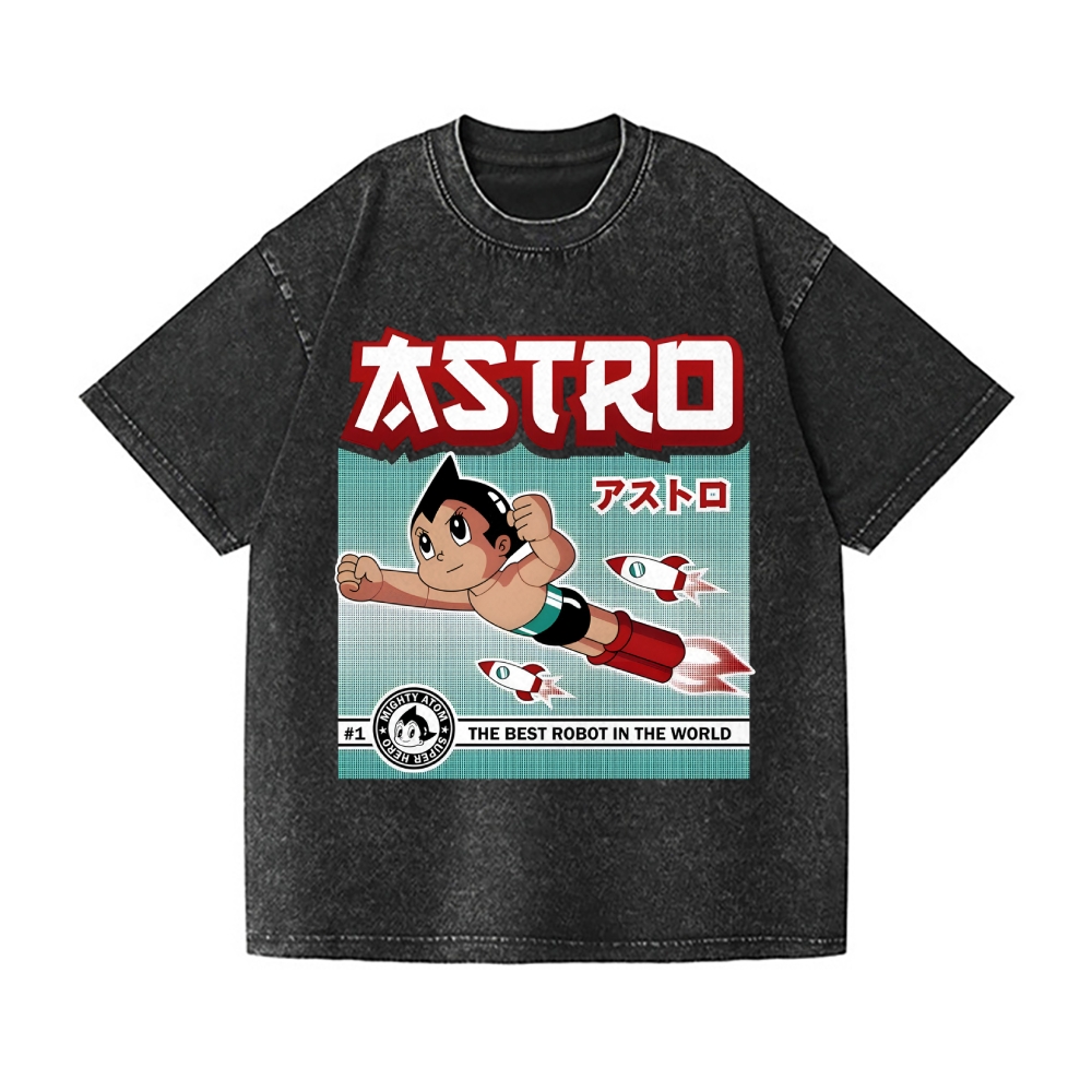 Astro Boy Vintage Wash Japanese Design T-Shirt