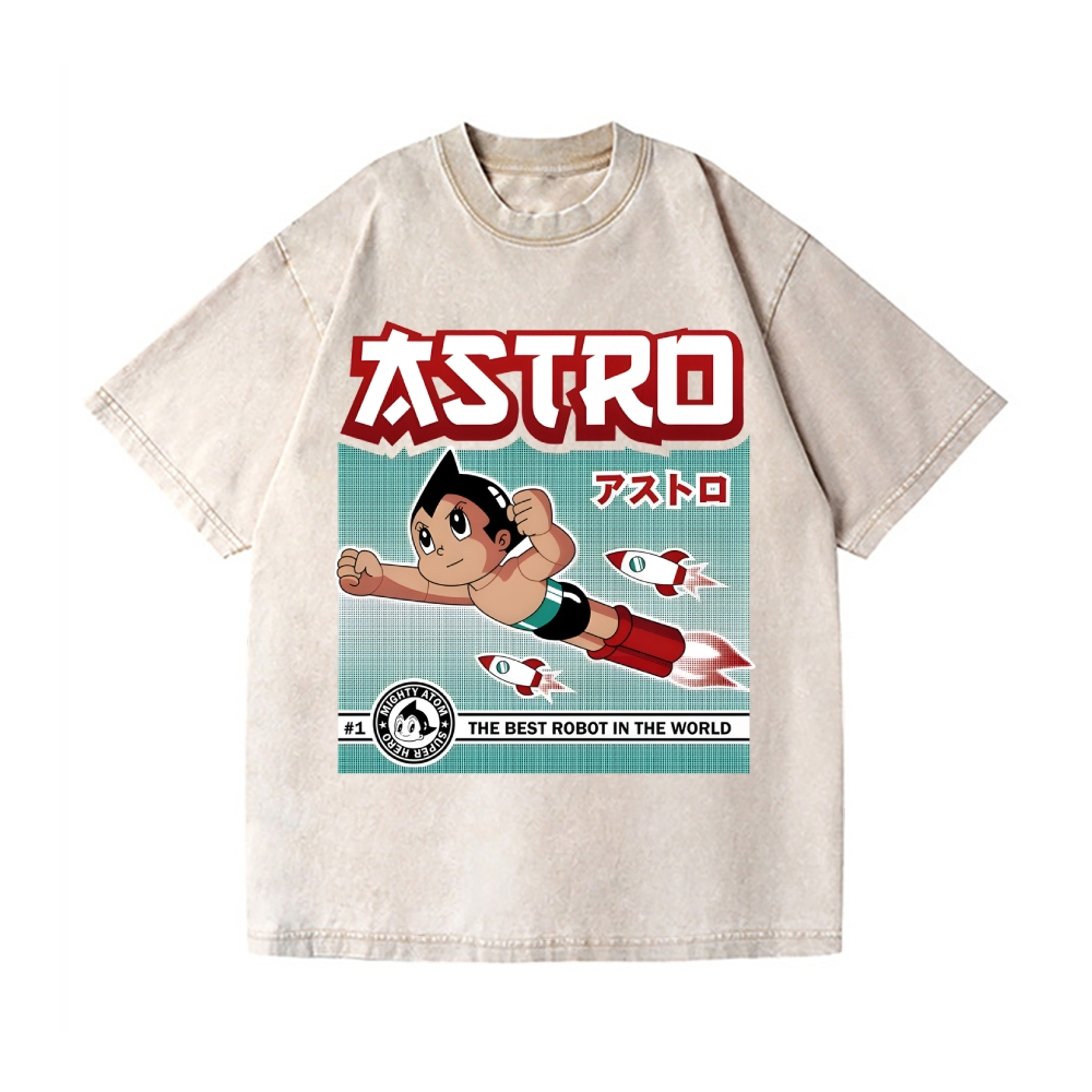 Astro Boy Vintage Wash Japanese Design T-Shirt