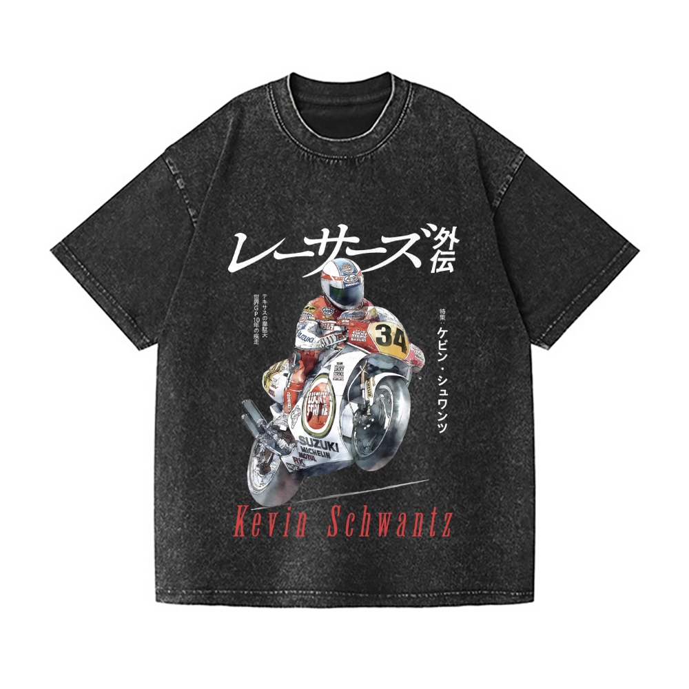 Vintage Wash Japanese Design T-Shirt