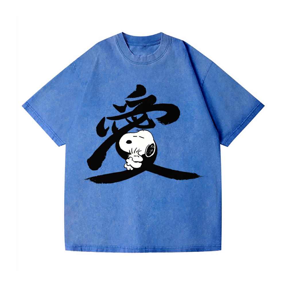 Vintage Wash Japanese Design T-Shirt 2605001815