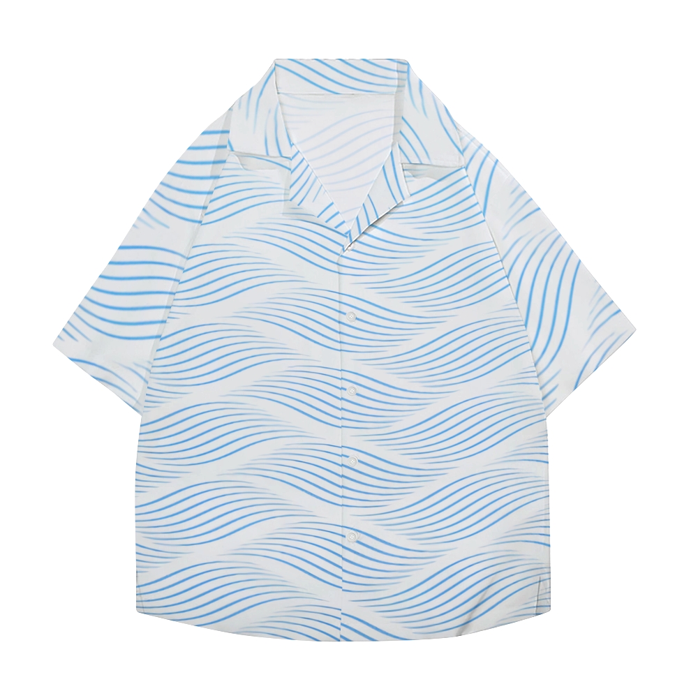 Great Wave Japanese Style Camp Shirt