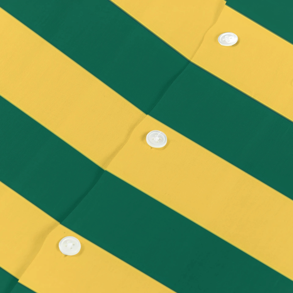 Brazil Soccer Stripe Japanese Style Camp Shirt