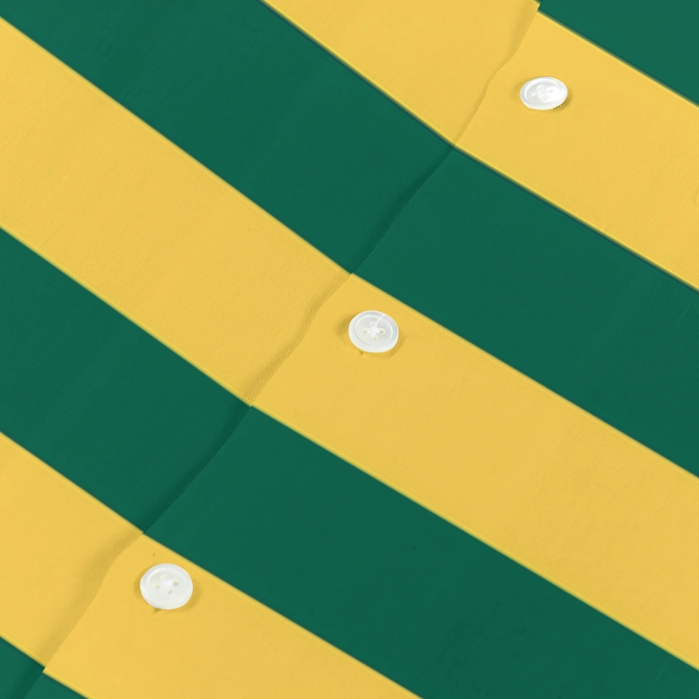 Brazil Soccer Stripe Japanese Style Camp Shirt