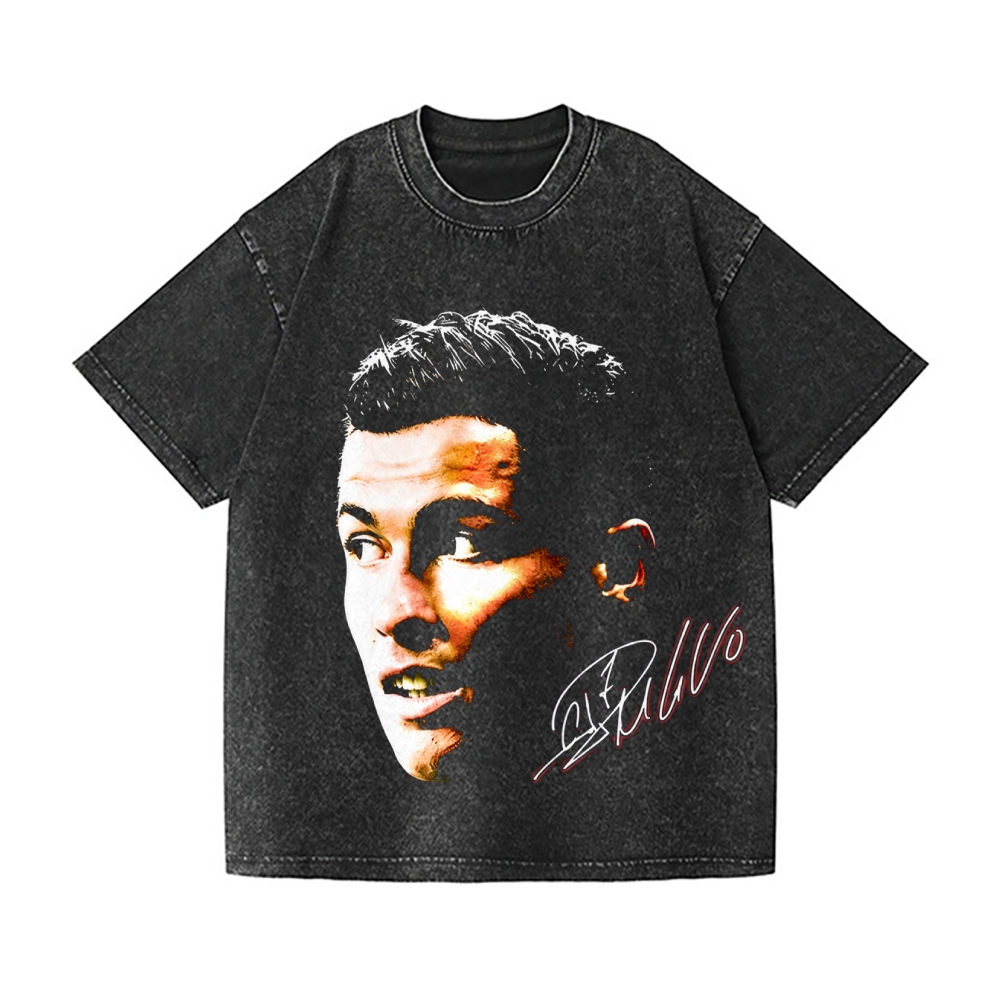 Soccer Vintage Wash Japanese Design T-Shirt
