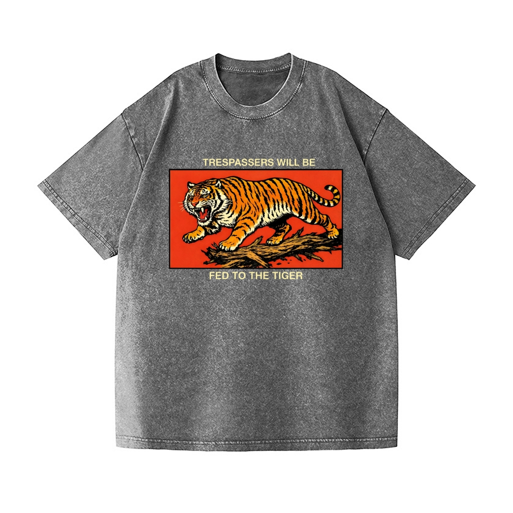 Tiger Vintage Wash Japanese Design T-Shirt